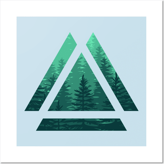 Natural Triangle Wall Art by JuanMedina